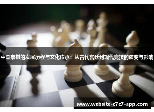 中国象棋的发展历程与文化传承:从古代宫廷到现代竞技的演变与影响
